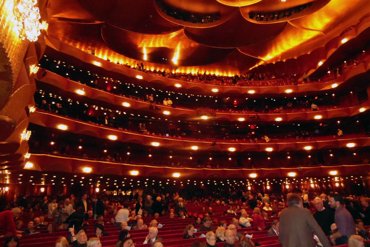 05-05 Looking Up At The Auditorium And Crystal Chandeliers Of The Metropolitan Opera House In Lincoln Center New York City